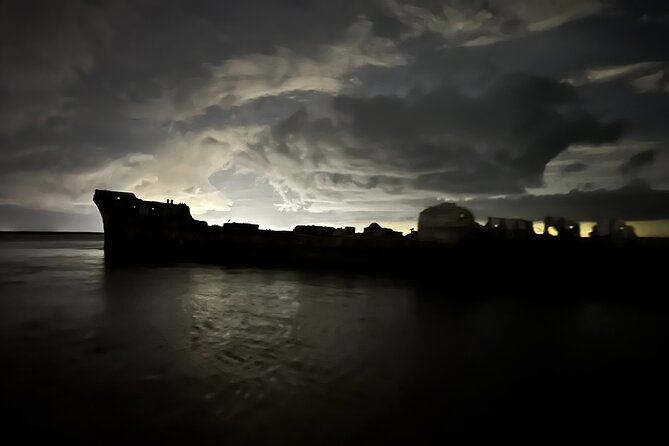 Haunted Harbor Tours – Galveston Ghost Boat - Setting off from Pier 21 after dark