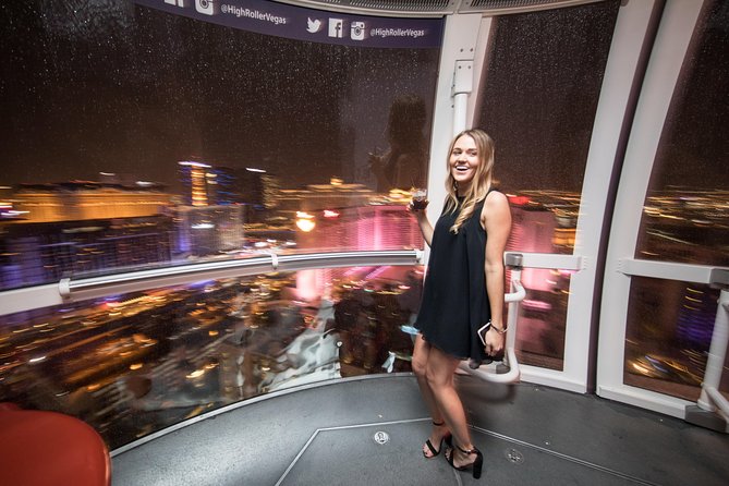 High Roller Wheel Admission Ticket at The LINQ - Happy Half Hour with an onboard bartender