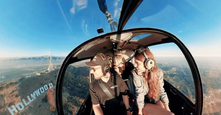 Hollywood & Beverly Hills Celebrity Helicopter Tour - Hollywood Hills, Mulholland Drive, and Laurel Canyon