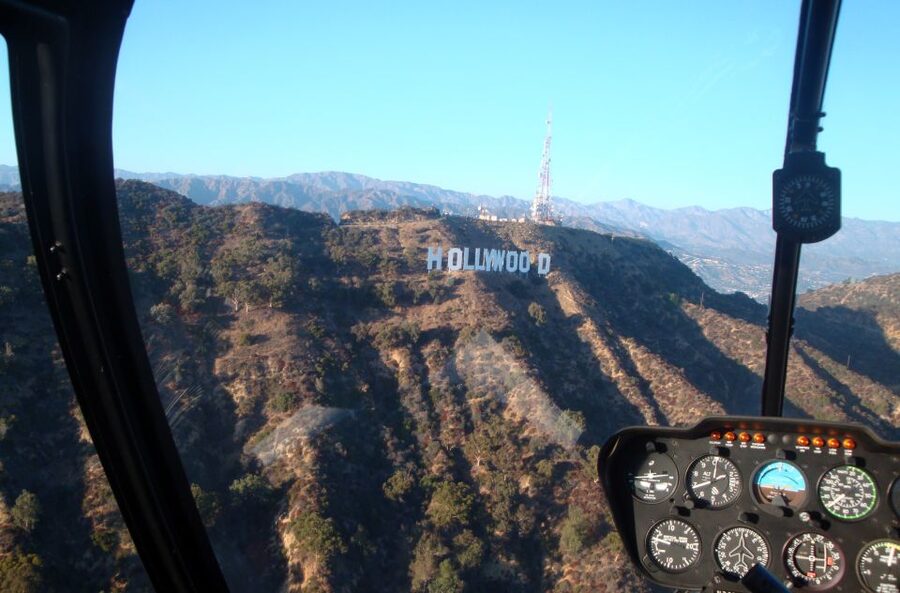 Hollywood & Beverly Hills Celebrity Helicopter Tour - The Hollywood Sign and Griffith Observatory
