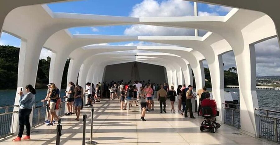 Honolulu: Pearl Harbor USS Arizona Memorial Tour - The visitor center begins with War and Attack
