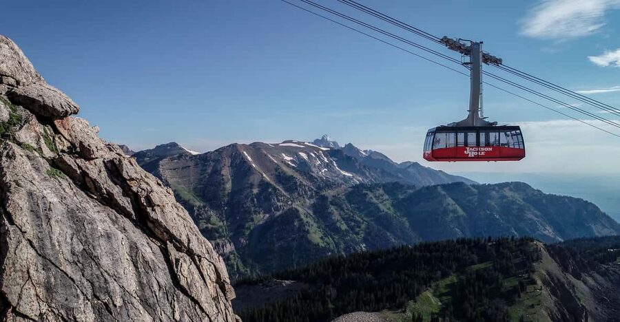 Jackson Hole: Aerial Tram and Gondolas Sightseeing - The tram from Teton Village to Rendezvous Mountain