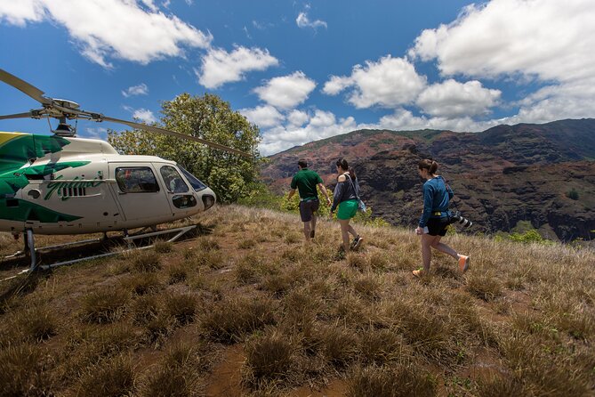 Kauai' Exclusive Helicopter Tour: Land & Explore Olokele Canyon - Flying beside the Nāpali Coast