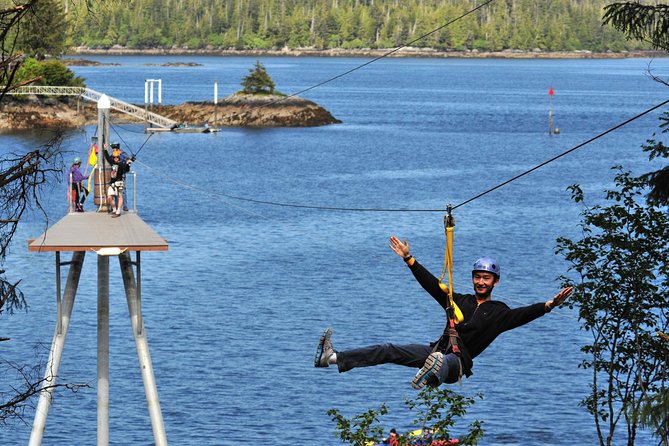 Ketchikan Shore Excursion: Rainforest Canopy Ropes and Zipline Adventure Park - The safety briefing and first platforms