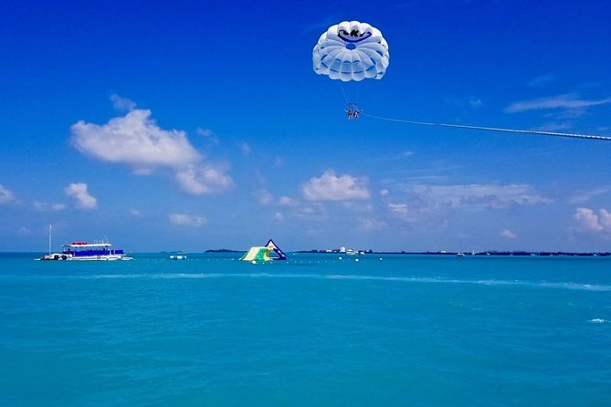 Key West Parasailing Adventure above Emerald Blue Waters - Choosing dry feet or an ocean dip
