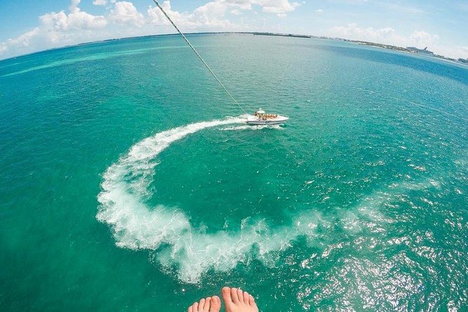 Key West Parasailing Adventure above Emerald Blue Waters - Photos, music, and the small extras