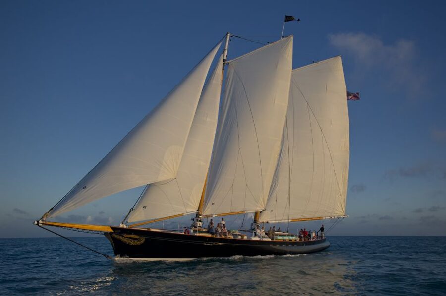 Key West: Schooner Sunset Sail with Food & Drinks - Leaving the marina and finding the wind