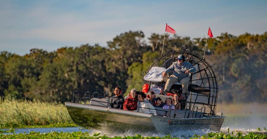 Kissimmee: Boggy Creek Airboat Ride with Optional Meal - The Native American Village and Jororo story