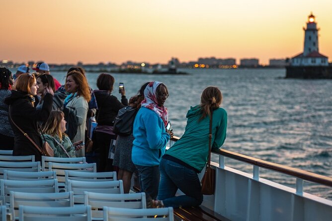 Lake Michigan Sunset Cruise in Chicago - Sunset Behind the Chicago Skyline