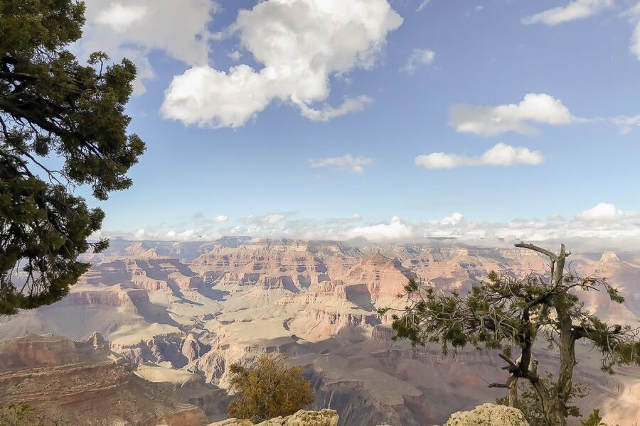 Las Vegas: Grand Canyon National Park South Rim Guided Tour - Bright Angel Lodge and the paved rim walk