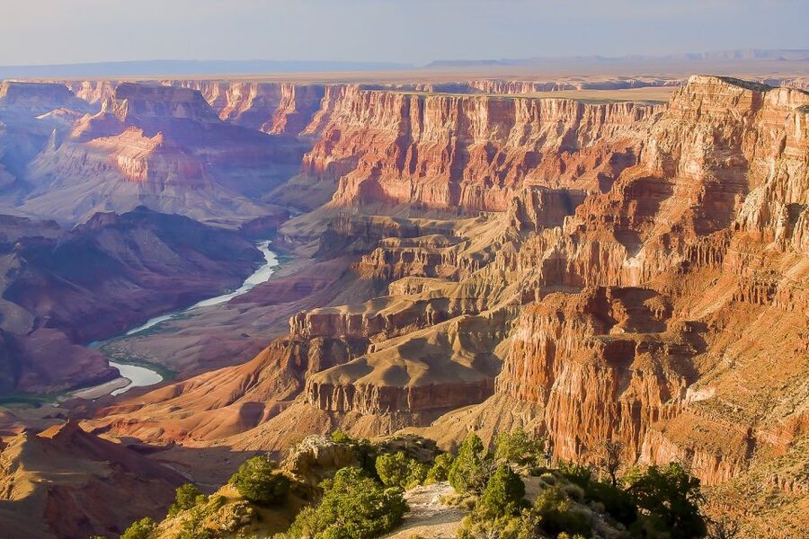 Las Vegas: Grand Canyon National Park South Rim Guided Tour - Boulder City, Hoover Dam country, and the first morning break