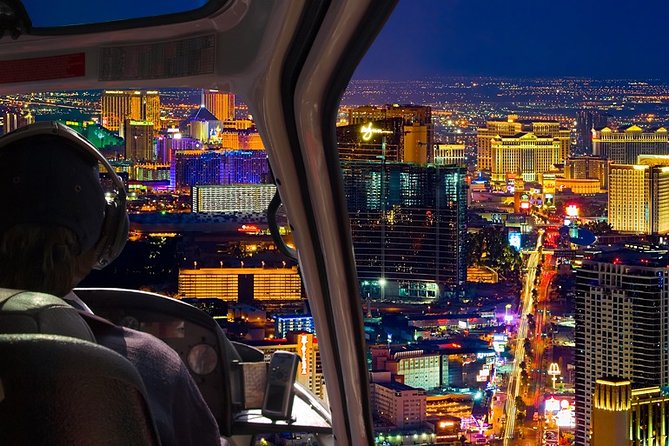 Las Vegas Helicopter Night Strip Flight Tour with Optional Dinner - Inside the Airbus AStar AS350B2