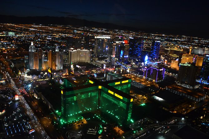 Las Vegas Helicopter Night Strip Flight Tour with Optional Dinner - Fremont Street and downtown lights