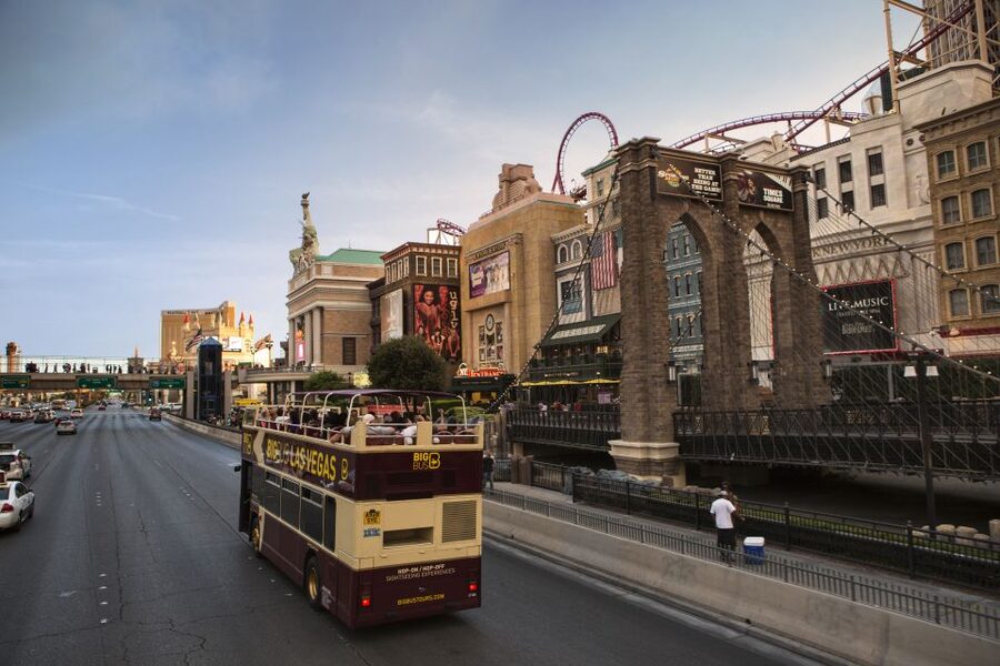 Las Vegas: Hop-on Hop-off Sightseeing Tour by Open-Top Bus - The Welcome to Fabulous Las Vegas sign