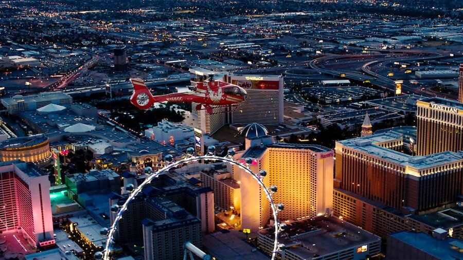 Las Vegas: Night Helicopter Flight over Las Vegas Strip - How smooth is the ride?