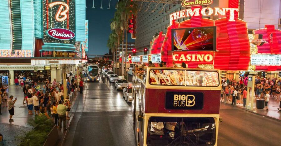 Las Vegas: Sightseeing Night Tour by Open-top Bus - The open-top bus and upper-deck views