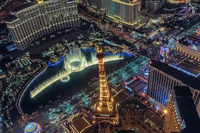 Las Vegas Strip Helicopter Night Flight - The 12-minute route, sight by sight