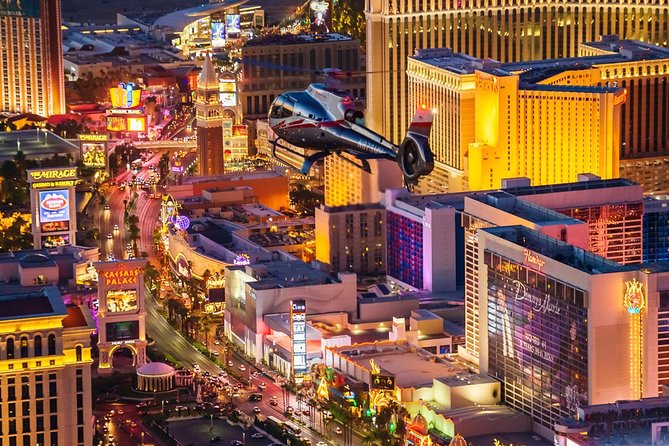 Las Vegas Strip Helicopter Night Flight - What happens at the 6075 South Las Vegas Boulevard terminal