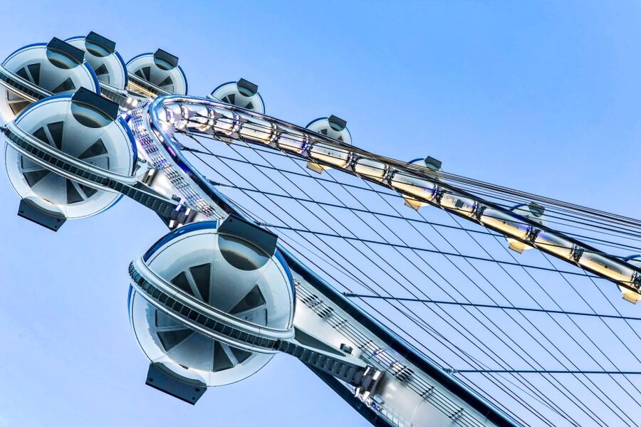 Las Vegas Strip: The High Roller at The LINQ Ticket - Boarding the 28 air-conditioned cabins
