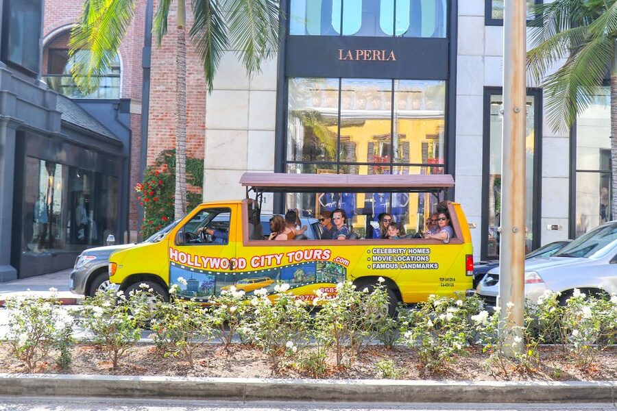 Los Angeles: Hollywood & Celebrity Homes Open-Air Bus Tour - Sunset Boulevard and the clubs of old Hollywood