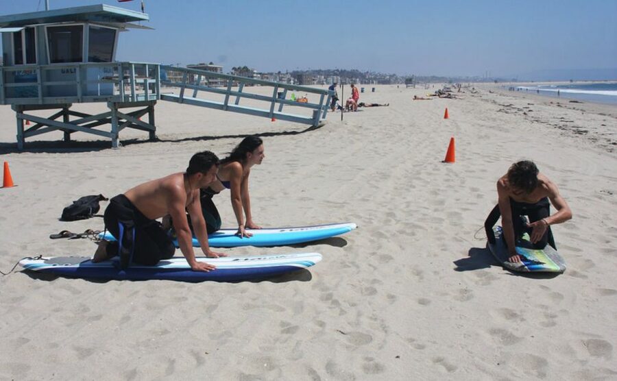 Los Angeles: Surfing Lesson in Venice Beach - The final time: repeated attempts and real progress