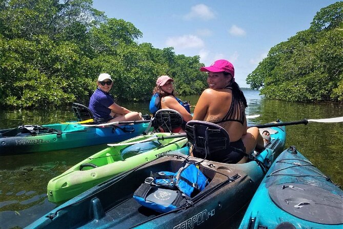 Mangrove Tunnel Kayak Adventure in Key Largo - Getting comfortable in the kayak