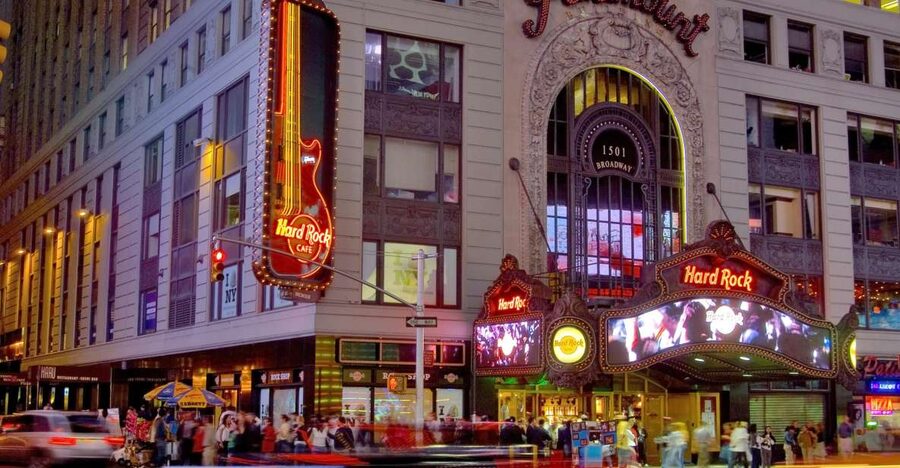 Meal at Hard Rock Cafe New York Times Square - Acoustic Rock: the practical two-course option