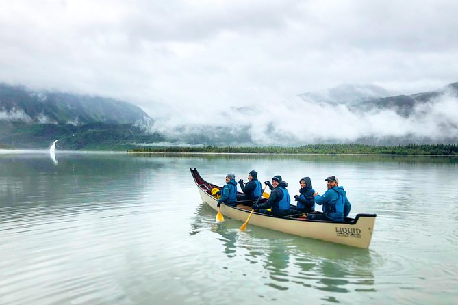 Mendenhall Glacier Lake Canoe Tour - At the glacier: photos, ice, and a short pause
