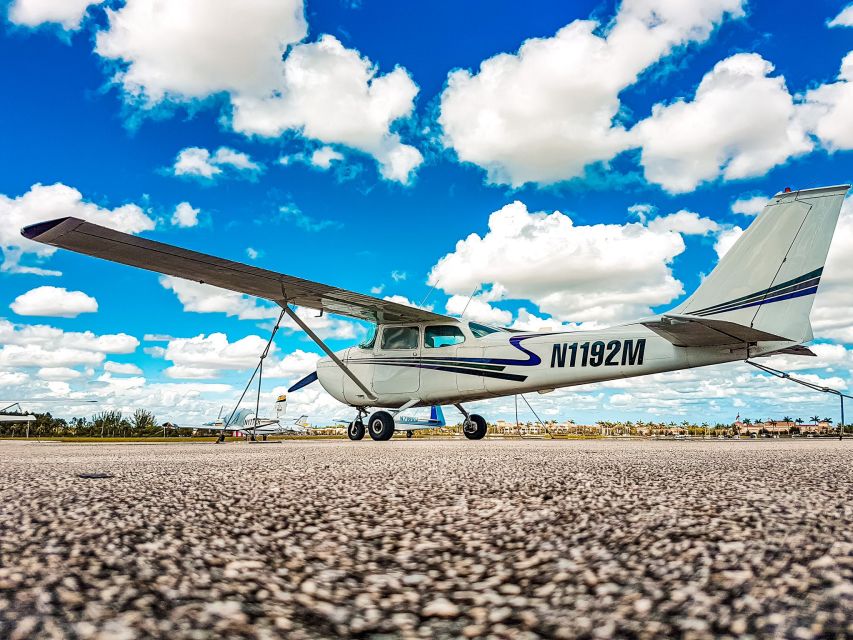 Miami Beach: South Beach Private Airplane Tour with Drinks - Vizcaya Museum and Gardens from above