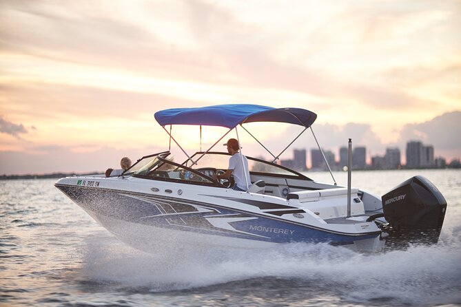 Miami Boat Tour –Day and Night Cruises with Champagne - Champagne, music, and the private-boat advantage