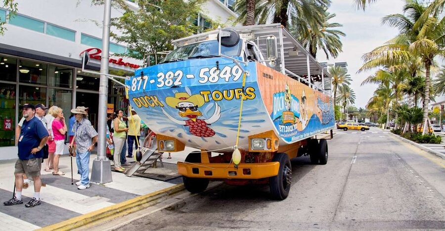 Miami: Duck Tour of Miami and South Beach - Rolling through the Art Deco district