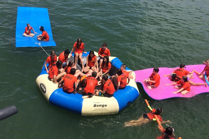 Miami Island Ultimate Adventure - The floating mat and giant trampoline