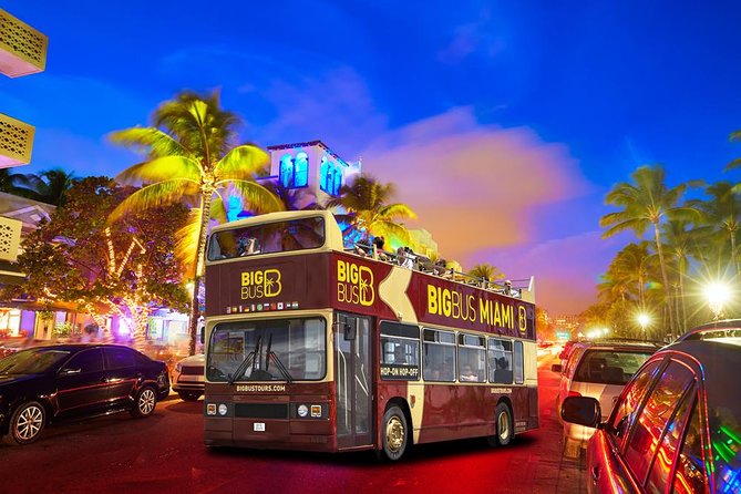 Miami: Open-top Bus Sightseeing Night Tour with Live Guide - Starting at Bayside Marketplace at 8 pm