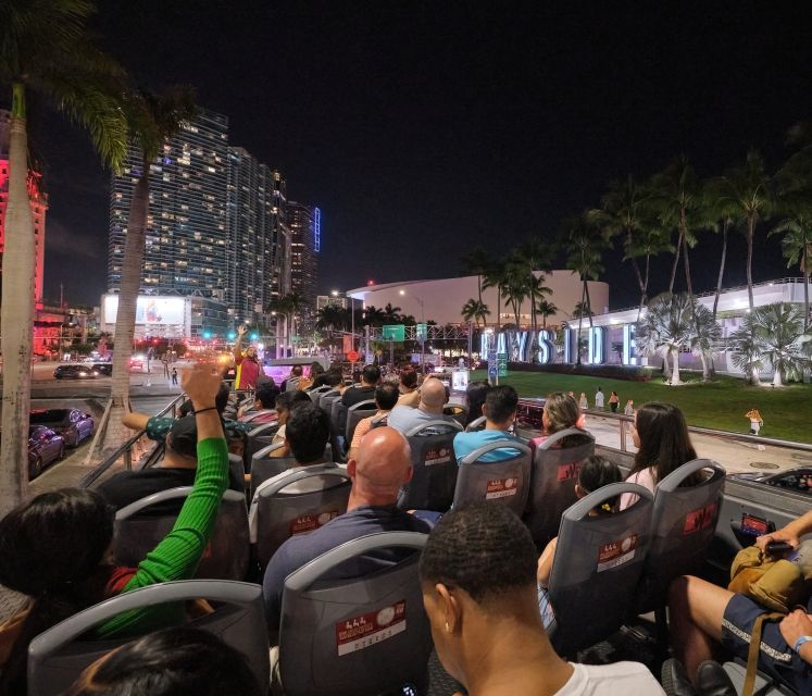Miami: Open-top Bus Sightseeing Night Tour with Live Guide - What $36 really buys you