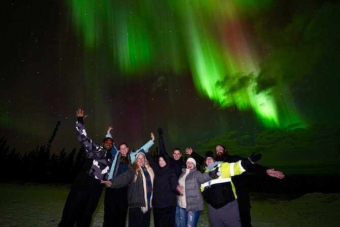 Mountaintop 360° Best Alaskan Cabin with Photography @Aurora Camp - Guides Joy and David add warmth to the evening