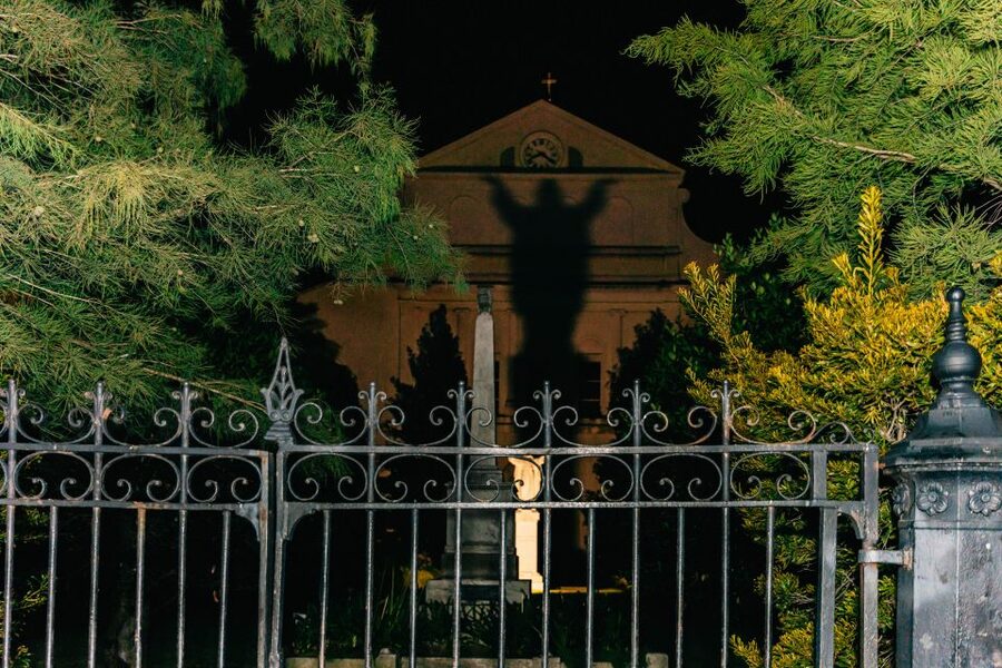 New Orleans: French Quarter Ghost Tour with Interior Visit - Starting at the red door on Decatur Street