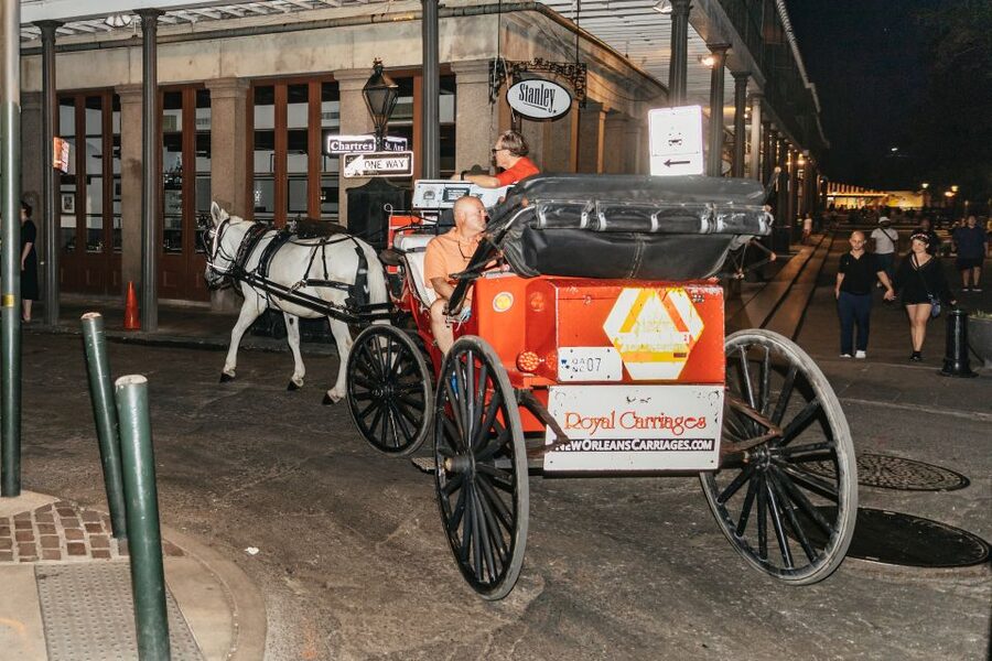 New Orleans: French Quarter Sightseeing Carriage Ride - The French Market and Bourbon Street