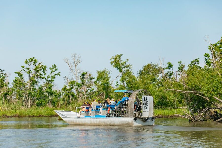New Orleans: High Speed 9 Passenger Airboat Tour - A 105-minute ride through marsh, lakes, and swamp