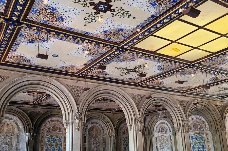 New York City: Highlights of Central Park Bike or eBike Tour - Bethesda Terrace and Fountain