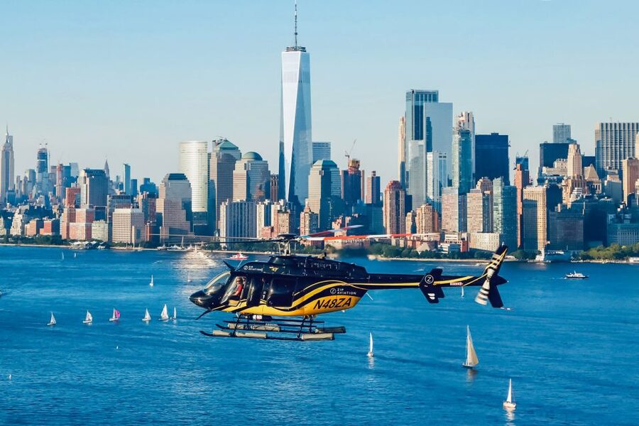 New York City: Manhattan Helicopter Tour - Taking off from Pier 6 on the East River