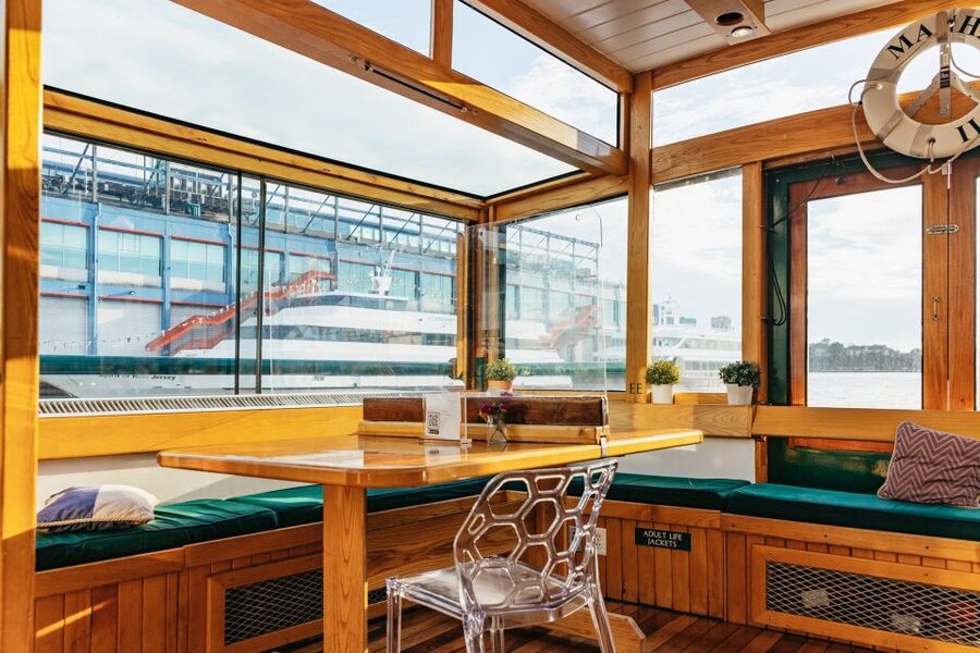 New York City: Sunset Yacht Cruise - The grand salon gives you a comfortable base