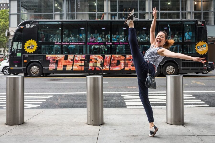 New York City: The Ride Interactive Bus Tour - Boarding a bus designed like a theater