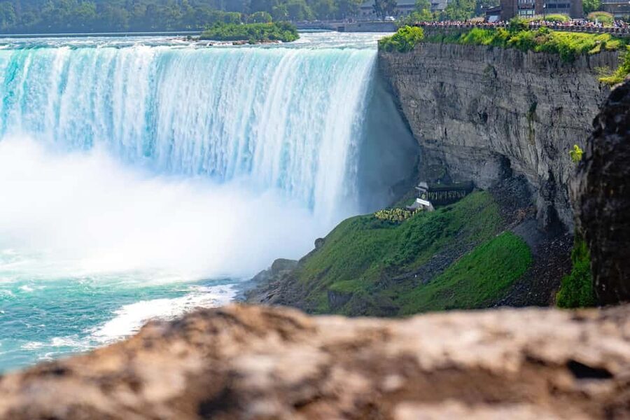 Niagara Falls, Canada: First Boat Cruise & Behind Falls Tour - The guided walk connects the viewpoints