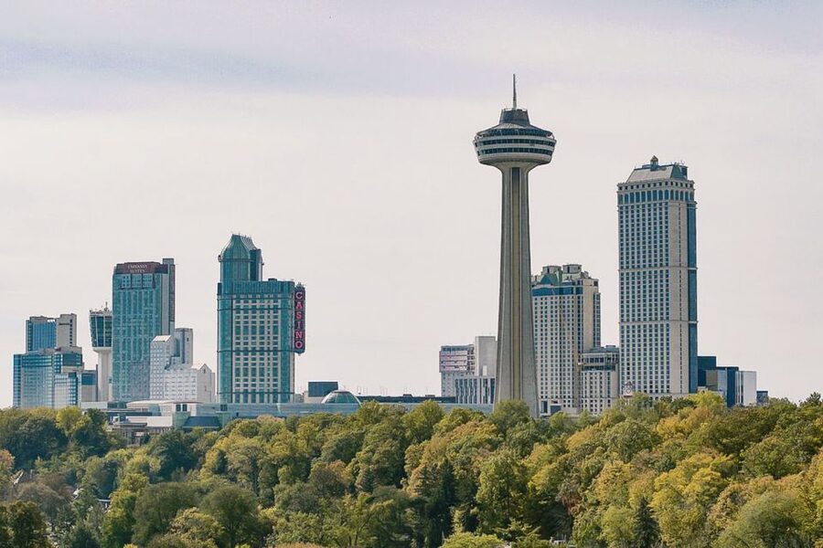 Niagara Falls, ON: Helicopter Ride with Boat & Skylon Lunch - Lunch above the Falls at Skylon Tower