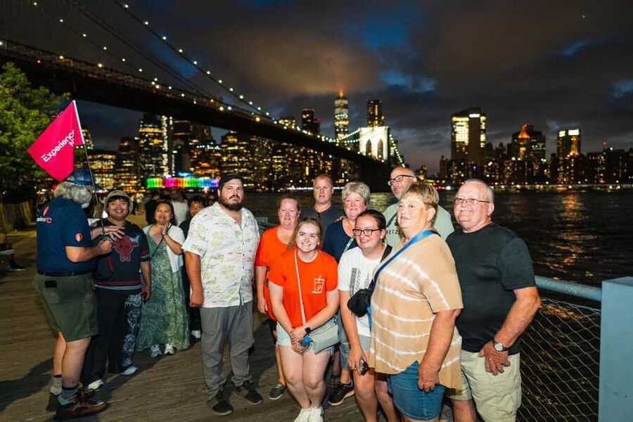 NYC at Night: 3-Hour Luxury Bus Tour of Top Highlights - Crossing toward Brooklyn and the best skyline view