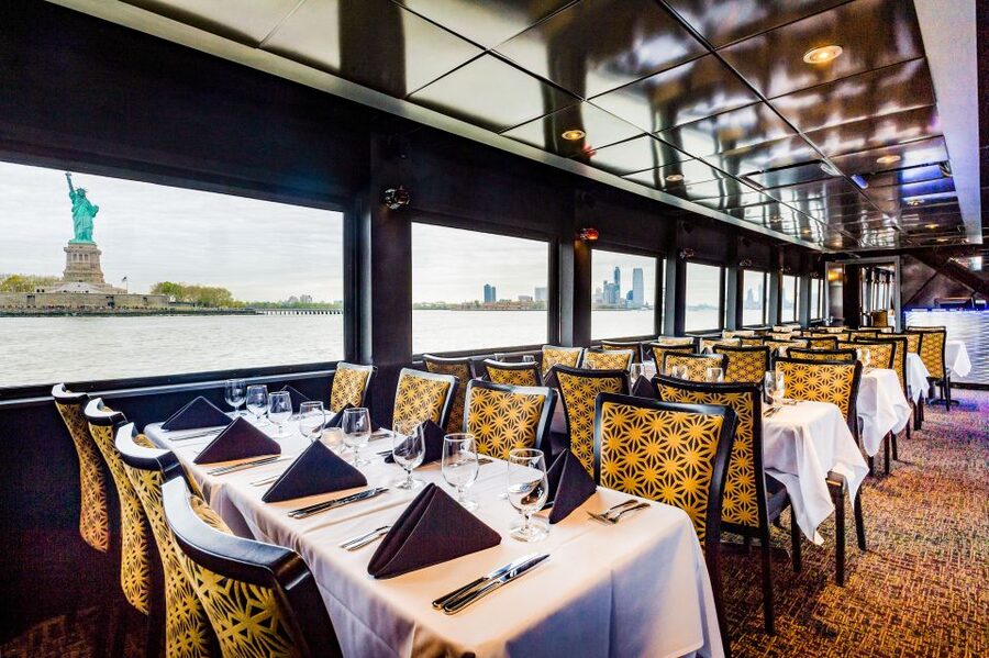 NYC: City Cruises Brunch, Lunch, or Dinner Buffet Cruise - The route from Chelsea Piers to the Statue of Liberty