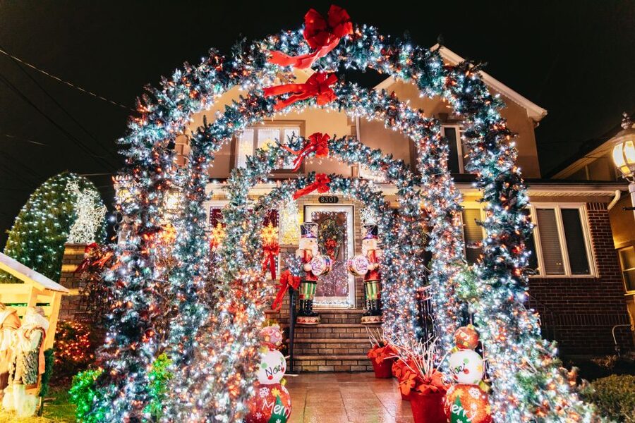 NYC: Dyker Heights Christmas Lights & Skyline View Bus Tour - The bus ride to Dyker Heights