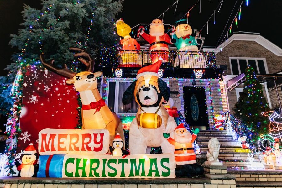 NYC: Dyker Heights Christmas Lights & Skyline View Bus Tour - Brooklyn Bridge Park and the DUMBO skyline