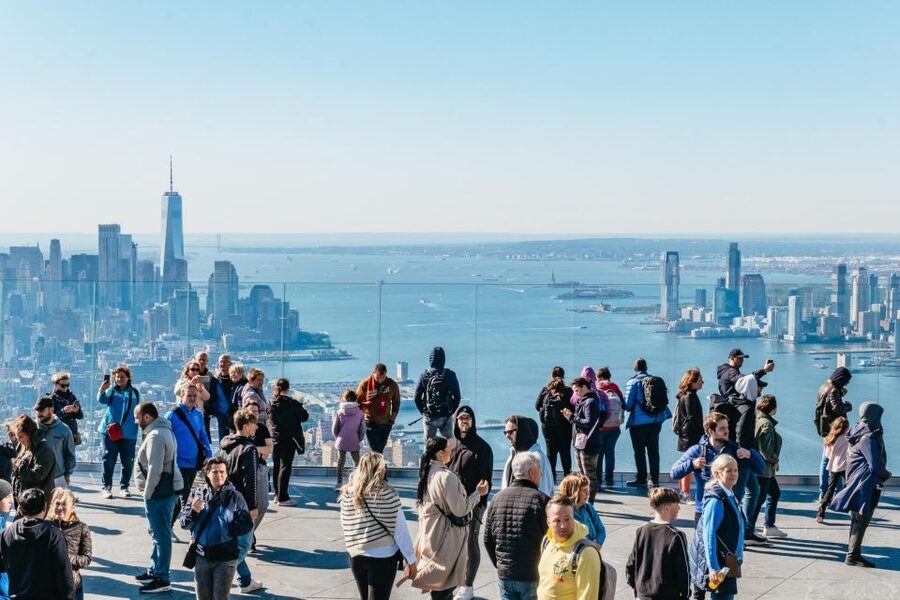 NYC: Edge Observation Deck Admission Ticket - The outdoor sky deck and angled glass