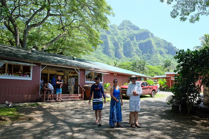 Oahu Circle Island Tour with Waimea Waterfall - North Shore fruit, lunch, and surf beaches
